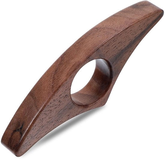 Supporto per libri in noce - Libreria in legno - Marcatura per pagine - Dimensione media - 22 mm - Eleganza artigianale - Ideale per gli appassionati di libri
