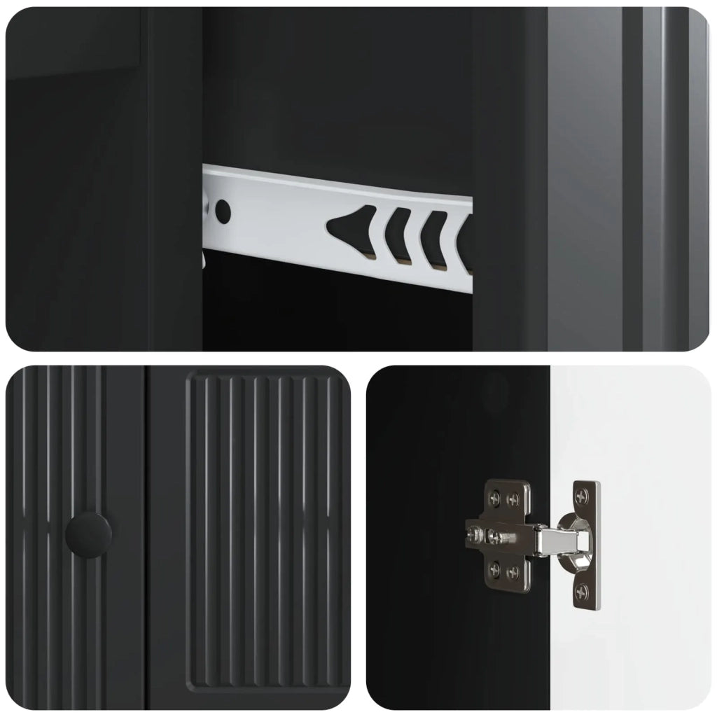Credenza Nero 66 x 34,5 x 90 cm Legno ingegnerizzato 893936