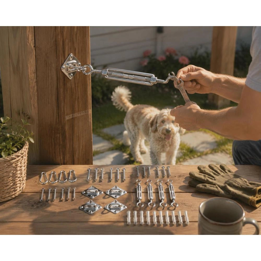 12-piece Sunshade Accessory Set, Stainless Steel