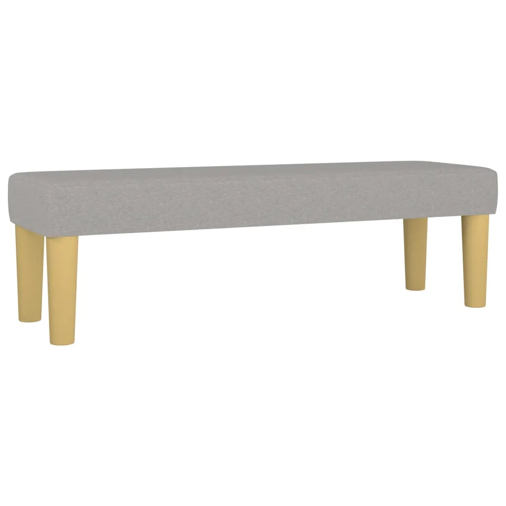Giroletto a Molle con Materasso Grigio Chiaro 140x200cm Tessuto 3137477