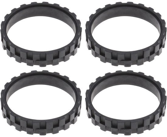 Cinture Antiscivolo per Robot - 4 pezzi - Compatibili con IROBOT ROOMBA 500/600/700/800/900 - Gomma - Diametro 70mm - Montaggio Facile - Cinture per Robot
