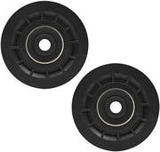 Pulley universale 90mm - 2 pezzi - Carico massimo 300 kg - Impermeabile - Rullo di cavo