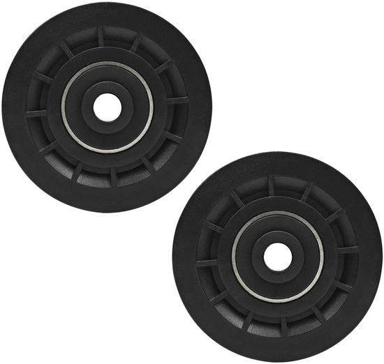 Pulley universale 90mm - 2 pezzi - Carico massimo 300 kg - Impermeabile - Rullo di cavo