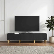 Mobile TV Nero 147 x 34,5 x 30 cm Legno ingegnerizzato 894706