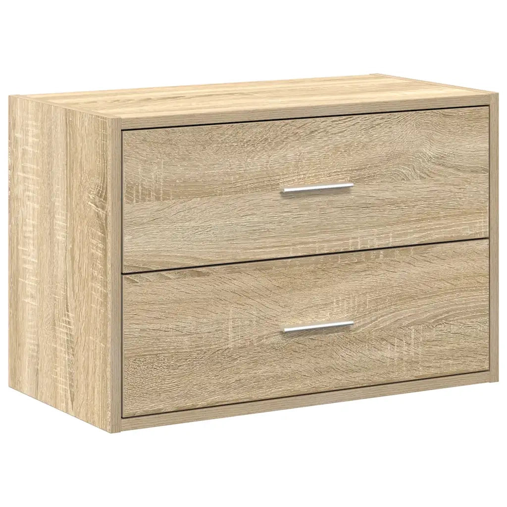 vidaXL Armadio con 2 Cassetti Rovere Sonoma 60x31x40 cm in Truciolato
