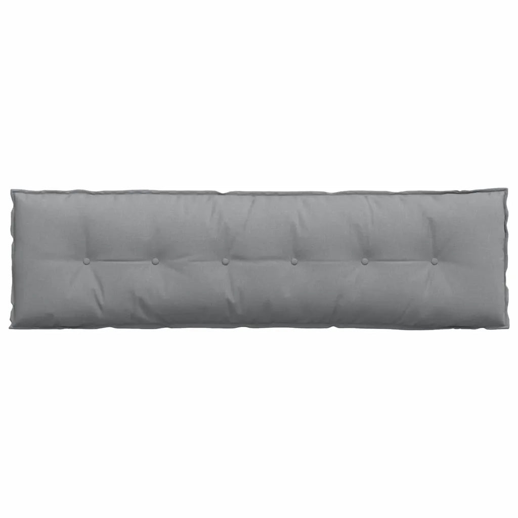 Cuscino per Schiena Grigio chiaro 180 x 19 x 50 cm Tessuto