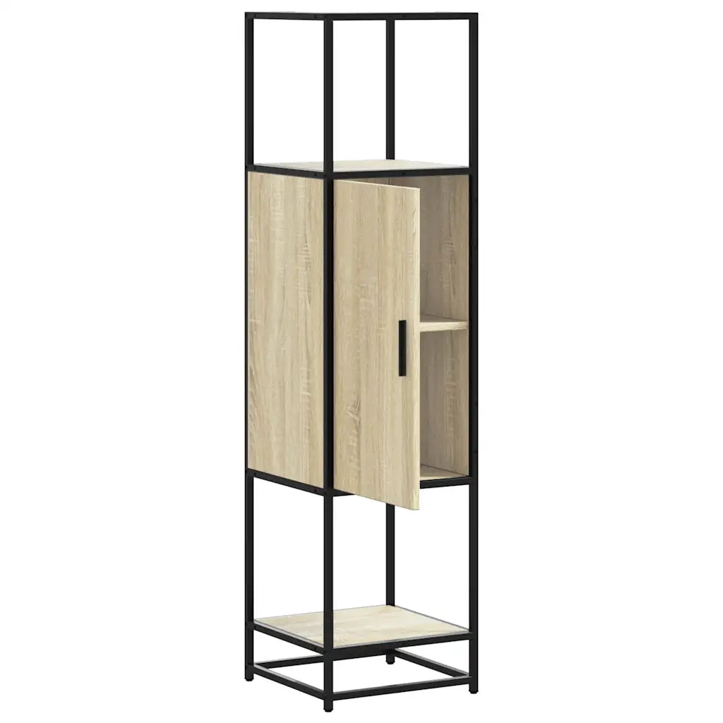 Credenza Rovere Sonoma 35,5x35x139 cm Legno Multistrato Metallo 849035