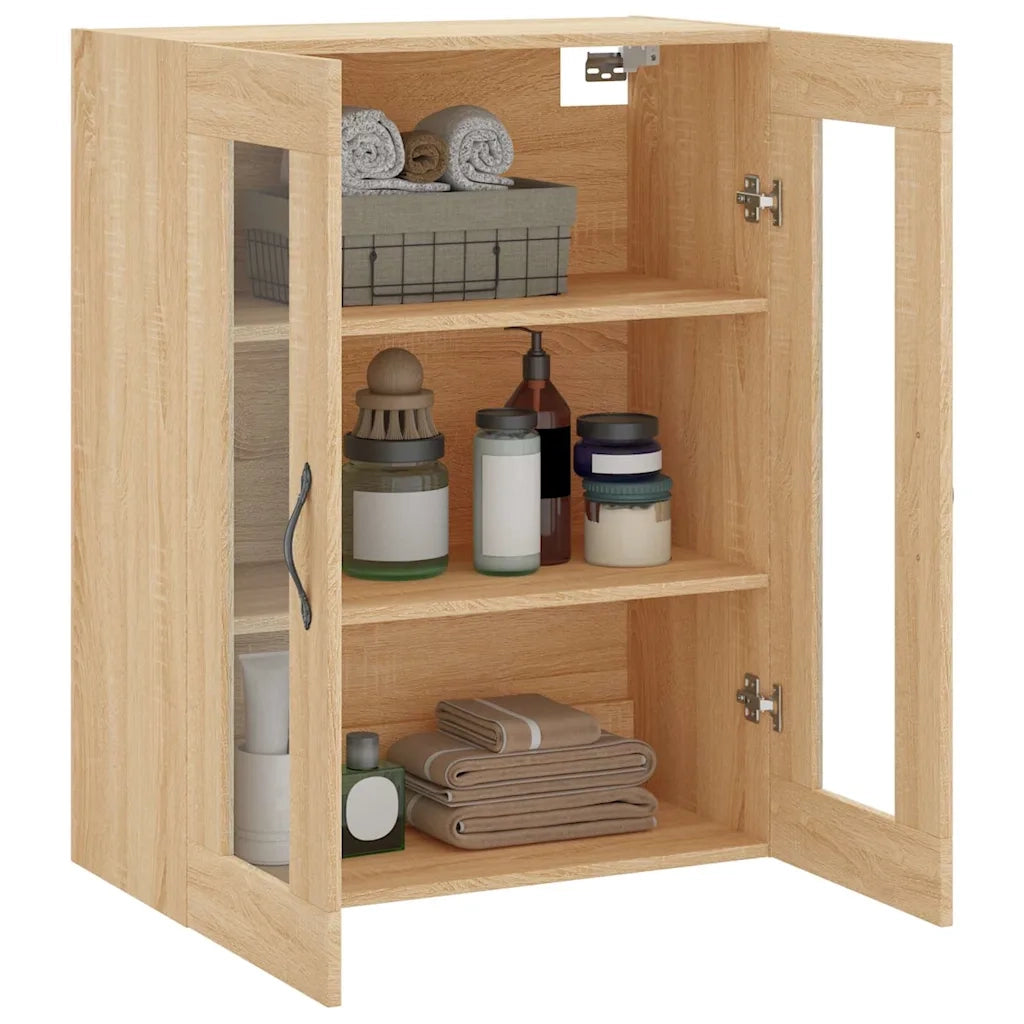 Mobile a Parete Rovere Sonoma 69,5x34x90 cm Legno Multistrato 834989