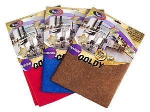 VAPA PANNO LAVAPAVIMENTI GOLDY 100% MICROFIBRA EXTRA RESISTENTRE CON DOPPIO SPESSORE 50X70 CM ASSORTITO