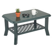 Ucria, Tavolino da Esterno 2 Posti Made in Italy, 90x60x46h cm Verde