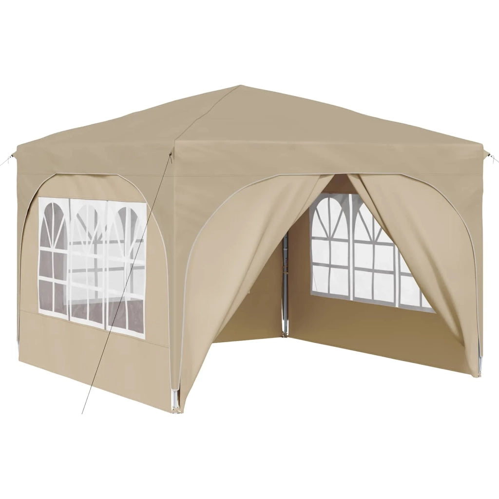 Tenda per feste a pop-up-Gazebo 290 x 290 x 245 cm Crema 658280