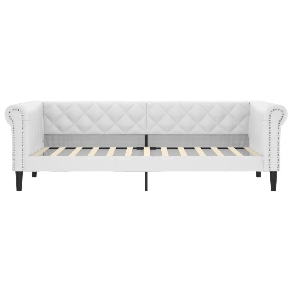 Letto da Giorno Bianco 90x200 cm in Similpelle 354227