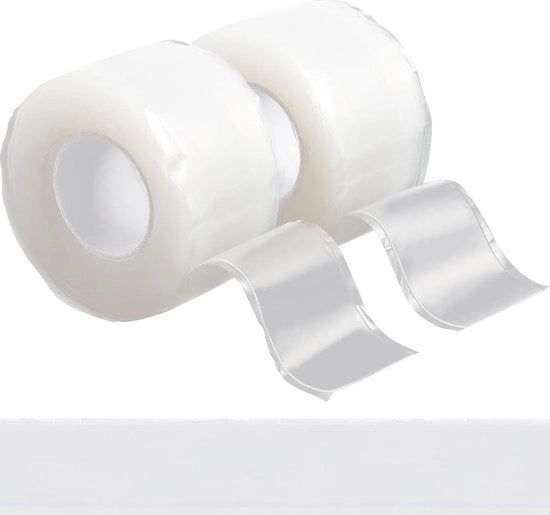 Nastro adesivo in silicone auto scioglievole trasparente, acqua resistente, per riparazioni e isolamento multifunzionale per tubi, diametro 25mm, lunghezza 6m