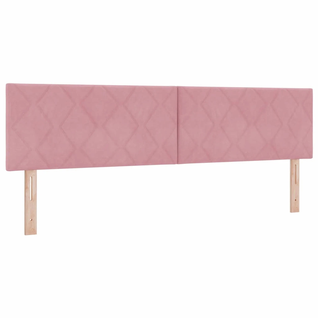 Letto con Contenitore con testiera 2 pz Rosa 3458960