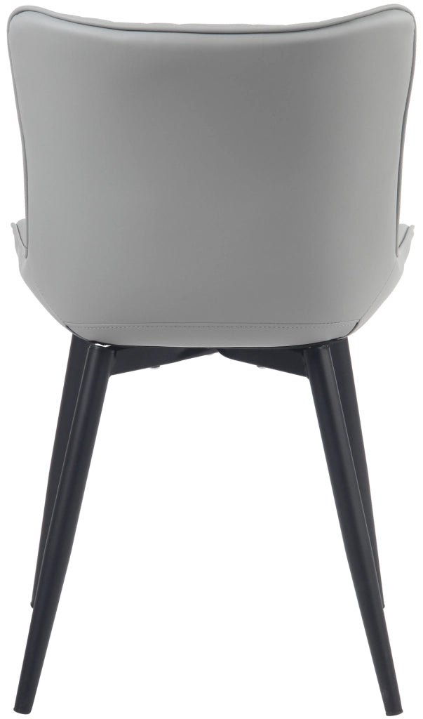 Sedia Brady grigio,Finta pelle