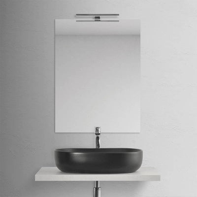 Mensolone bagno 80 cm grigio chiaro per lavabo da appoggio Master