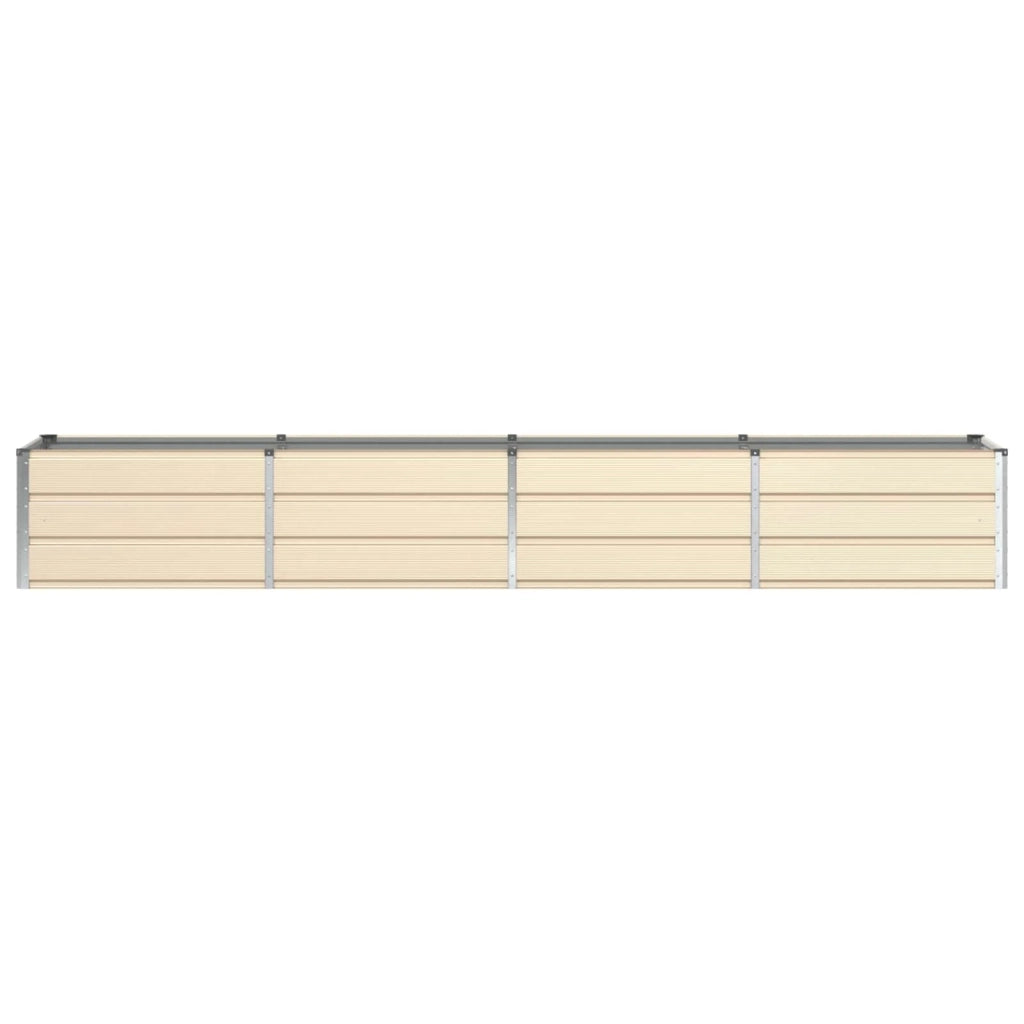 Fioriera moderna e versatile in stile industriale 320 x 80 x 45 cm in acciaio color avorio. Codice articolo: 02_0059149.