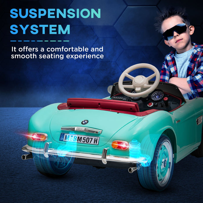 Macchina Elettrica per Bambini 12V con Licenza BMW 507 Verde