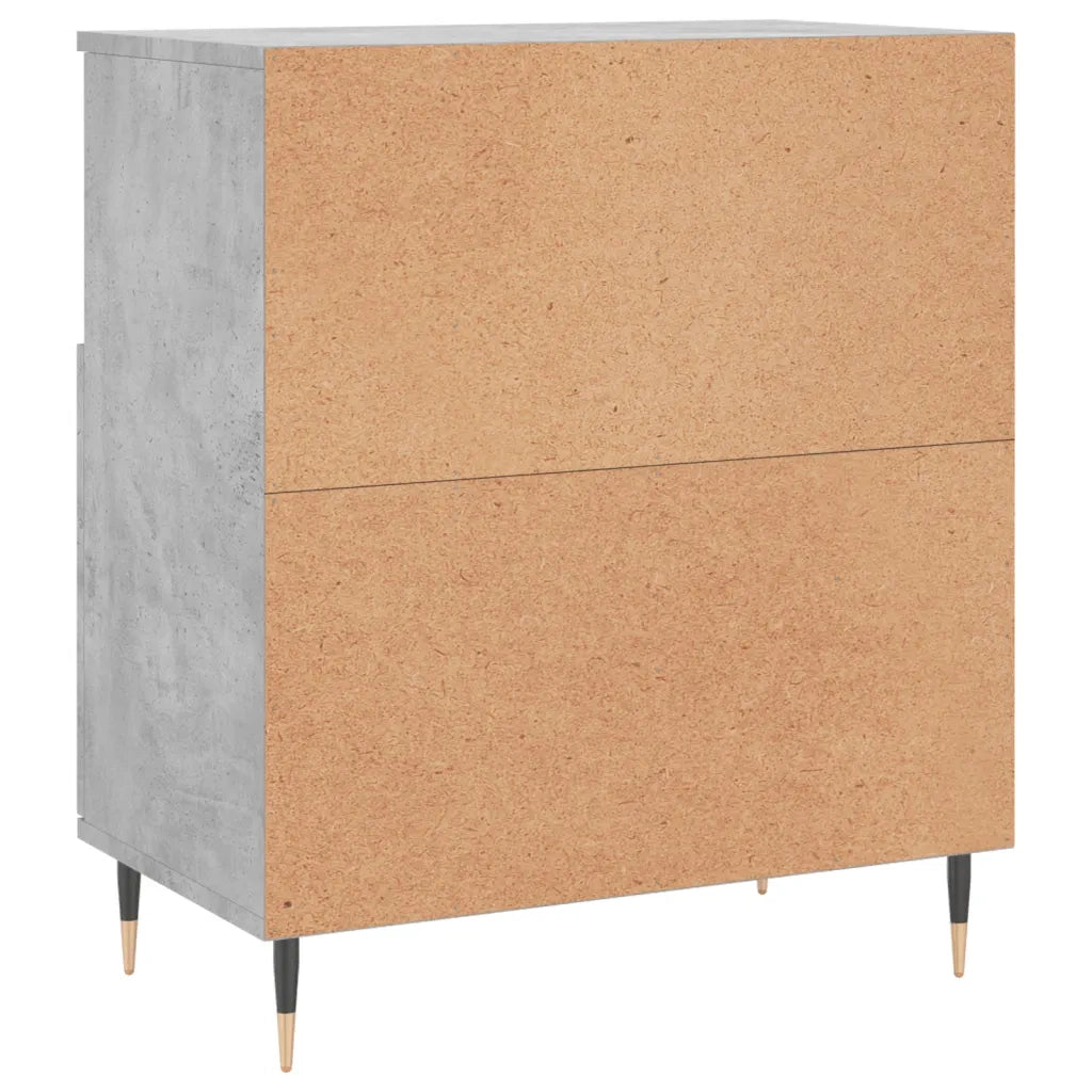 vidaXL Credenze 2 pz Grigio Cemento in Legno Multistrato