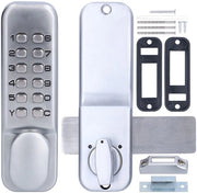 Deurslot meccanico combinato con sistema di sicurezza e codice antifurto, per porte bidirezionali, porte vetrata, porte in legno, uso ufficio, interfono intelligente e chiusura