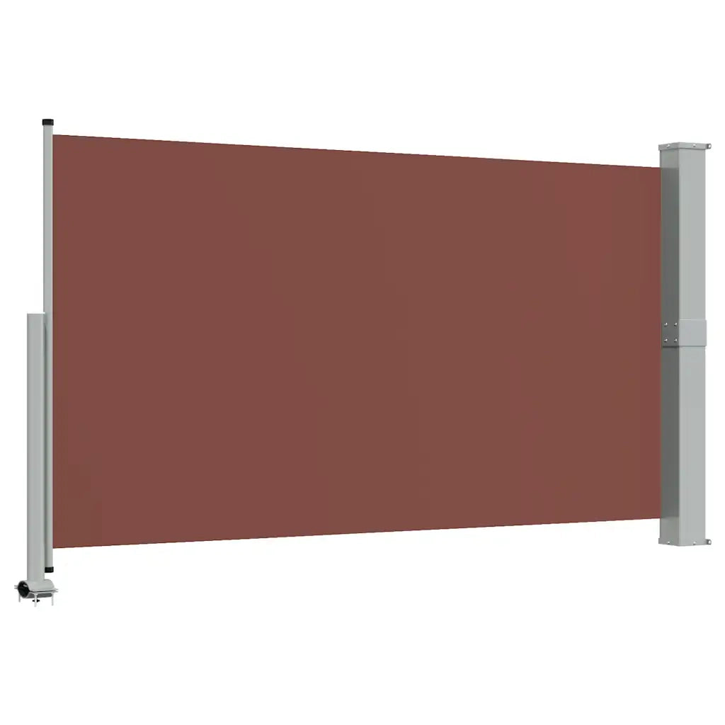Tenda da Sole Laterale Retrattile per Patio-Tenda parasole per balcone 140x300cm Marrone