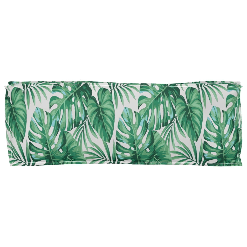 Cuscino per Panchina Motivo a Foglia 110x40x8 cm Tessuto Oxford