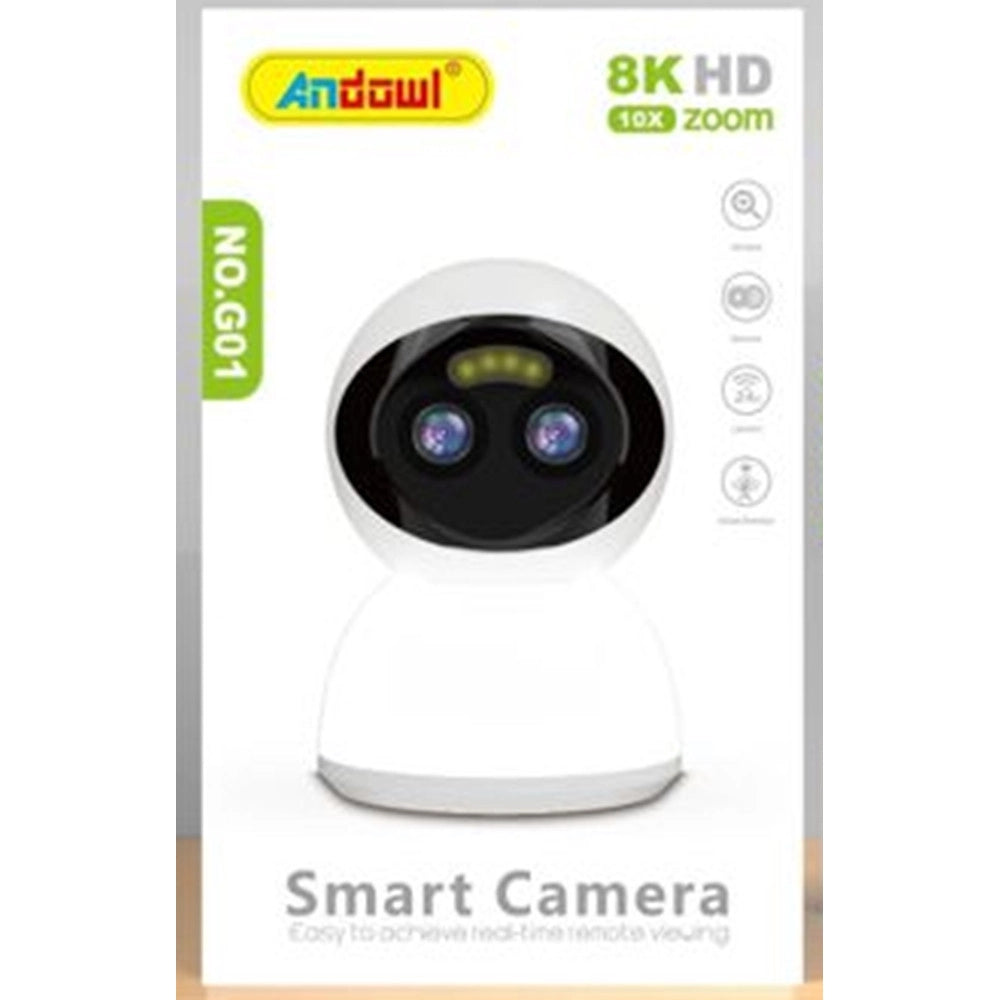 Trade Shop - Telecamera Intelligente Di Sorveglianza Sicurezza Domestica Ip Wi-fi 8k Hd Zoom 10x G01 -
