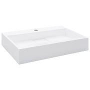 Lavandino-Lavello 60x38x11 cm Blocco in Marmo/Minerale Bianco
