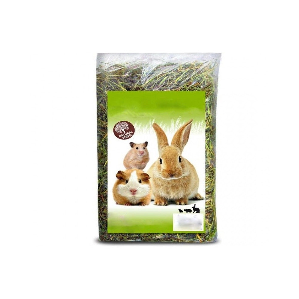 Trade Shop - Fieno Secco Essiccato Naturale 1kg Per Conigli Erbivori Roditori Criceti -