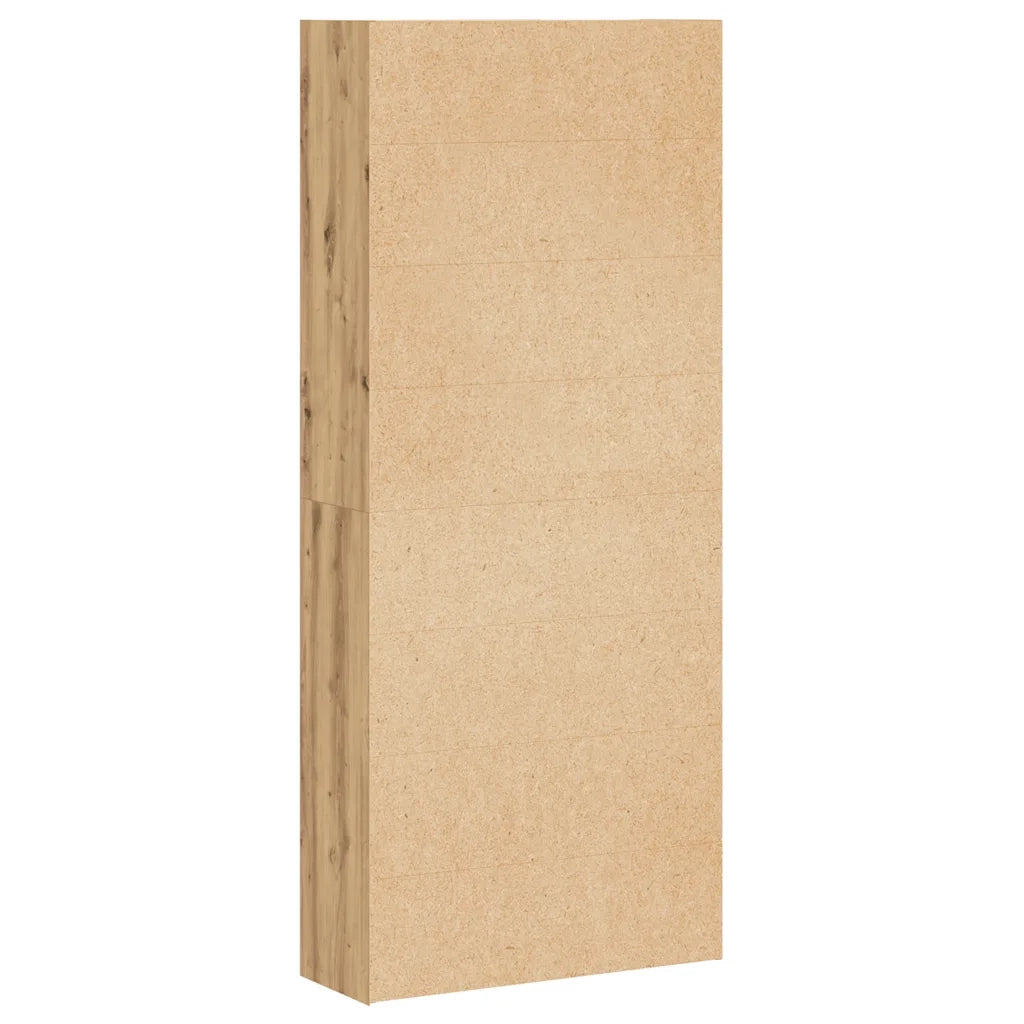 Libreria-Scaffale per Libri-Mobile di Stoccaggio Rovere Artigianale 80x30x189 cm in Legno Multistrato