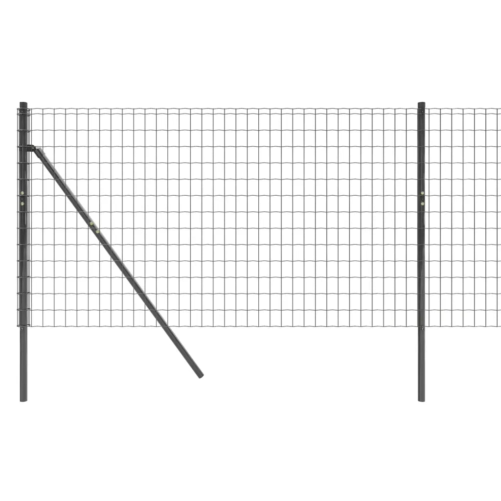 Recinzione Metallica Antracite 1x25 m in Acciaio Zincato 154201