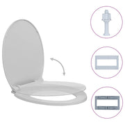 Tavoletta WC a Chiusura Morbida Grigio Chiaro Ovale 145814