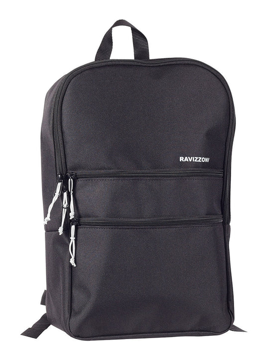 Zaino Viaggio Bagaglio a Mano Morbido 40x16x25 cm in Poliestere Ravizzoni Nero