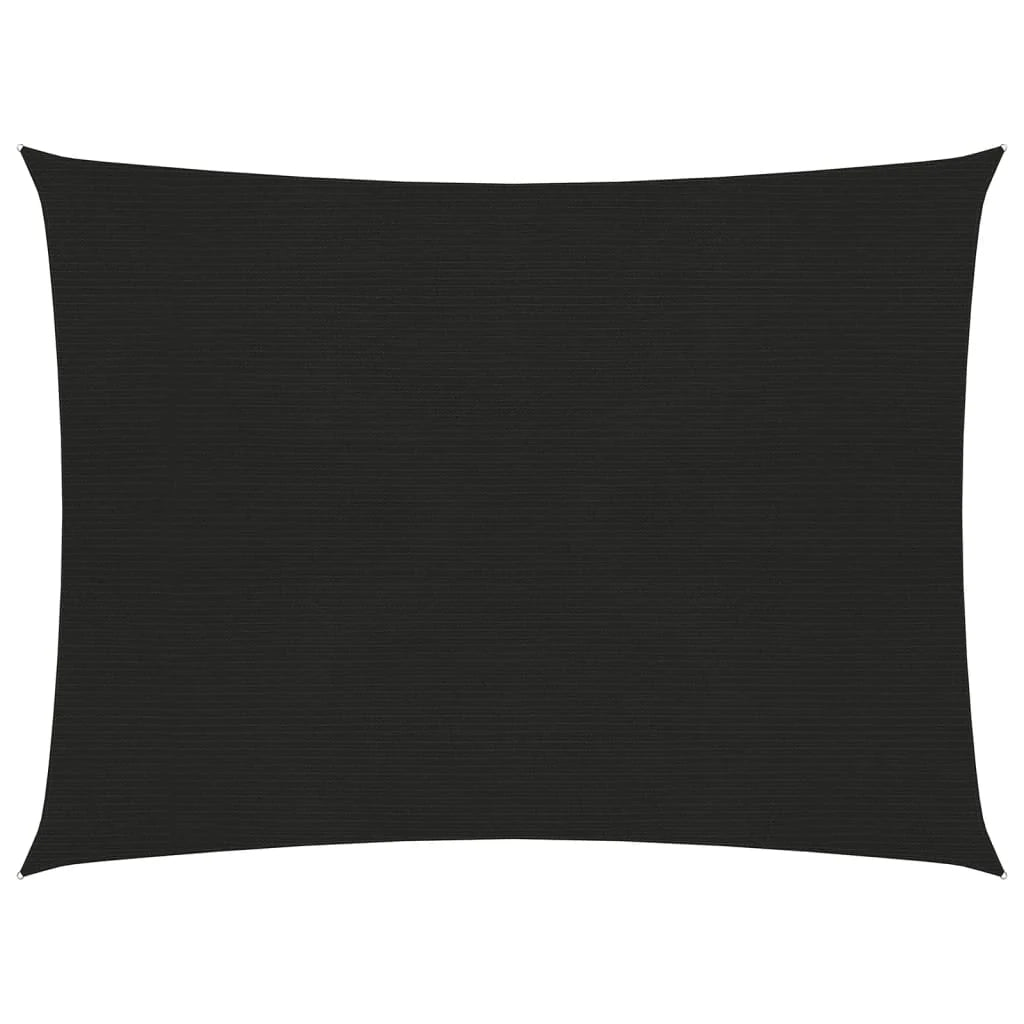 Vela ombreggiante 160 g/m² nera 2 x 3,5 m HDPE 02_0009189