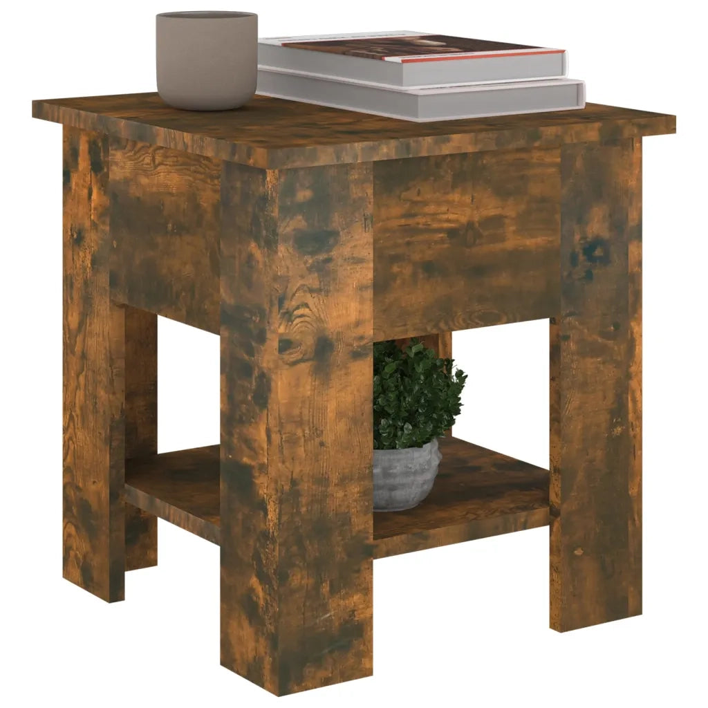 Tavolino da salotto | Tavolino da caff¨¨ | Tavolino da Soggiorno Rovere Fumo 40x40x42 cm Legno Multistrato