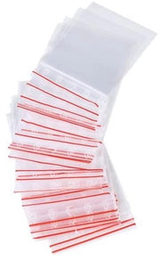 Sacchi a chiusura ermetica 100 pezzi - Borse a chiusura automatica - Sacchi di plastica per la conservazione - Contenitori per la conservazione - Borse a chiusura rapida - 10 x 15 cm - Contenitori per la conservazione