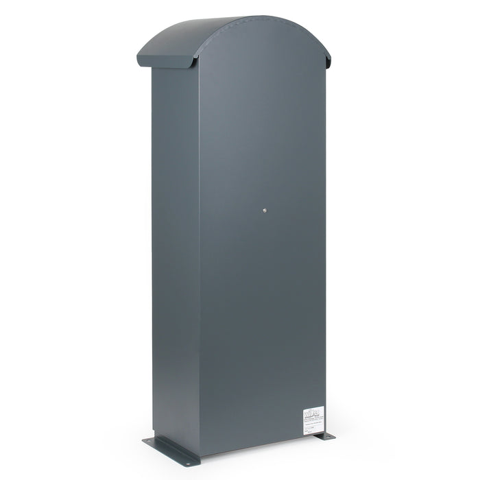Witec Cassetta postale autoportante 42x24x102cm con struttura a colonna verniciata a polvere grigia