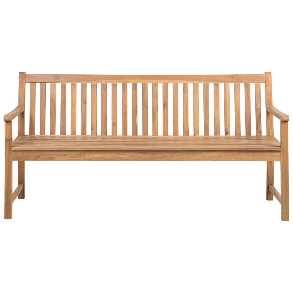 Panca da giardino leggera in legno di acacia 180 cm a doghe design esterno patio in stile rustico