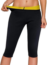 Pantaloni di allenamento per sauna per donne Pantalonino di sauna Body Shaper Perdita di peso Leggings Capri Dijen per yoga caldo Slim Hot Licht Bauch Fatburner Trainer per la taille - M