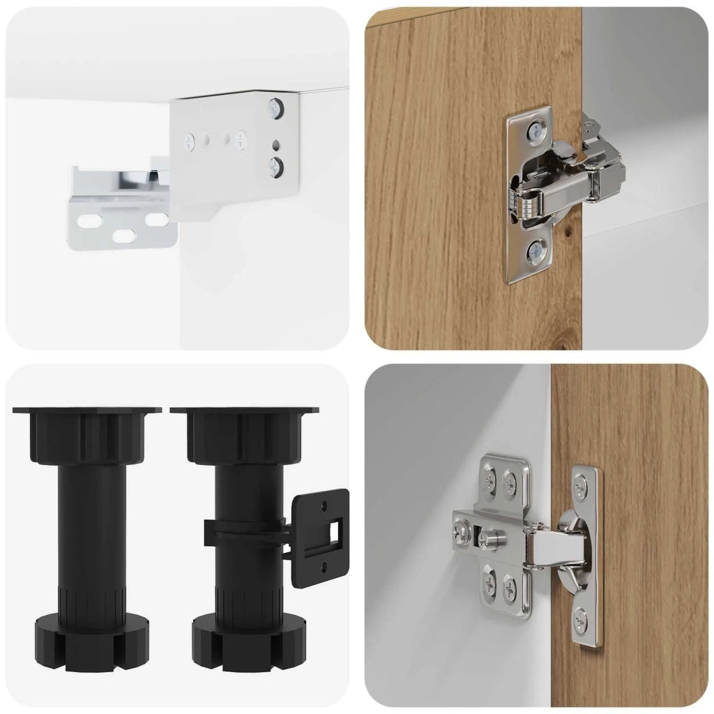 Unità Cucina LYON 8 pcs Rovere Artigianale Legno ingegnerizzato 3438522