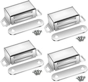 Magneetti per porte di armadio - Chiusura forte 14 kg - Magneetti per chiusura porte - Acciaio inossidabile - Magneetti per mobili - 4 pezzi