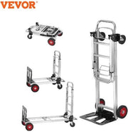 Carrello da trasporto 2 in 1 - 2-in-1 - Inclinabile - 181 kg di capacità di carico - Incluso con ruote frenanti