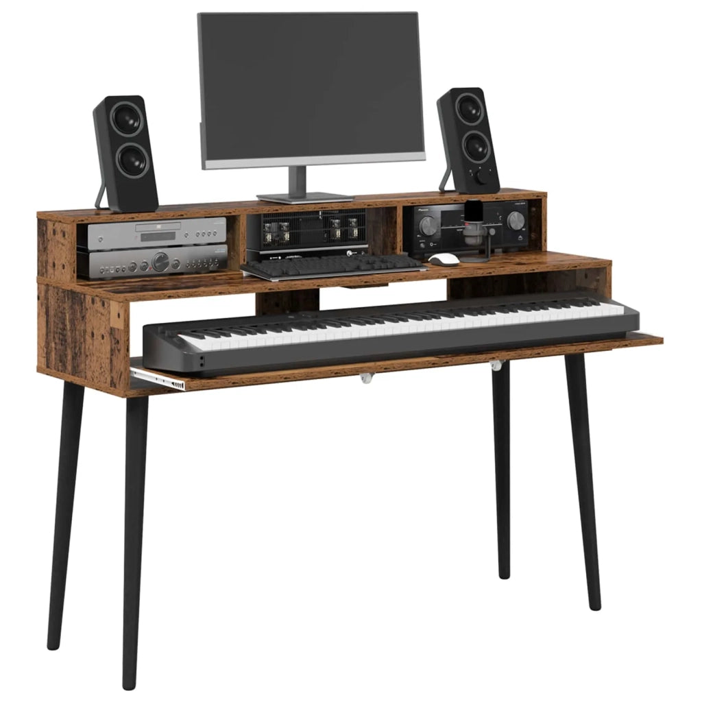 Scrivania studio Legno antico 152 x 42,5 x 36 cm 8006722