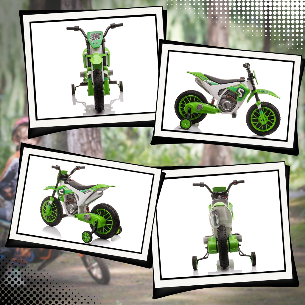 Moto Giocattolo Elettrica per Bambini ¨C zephmum ¨C 106.5x51.5x68 cm Verde