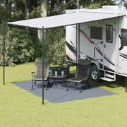 Tappeto da Tenda Blu e Grigio 350 x 250 cm Polietilene 42000171