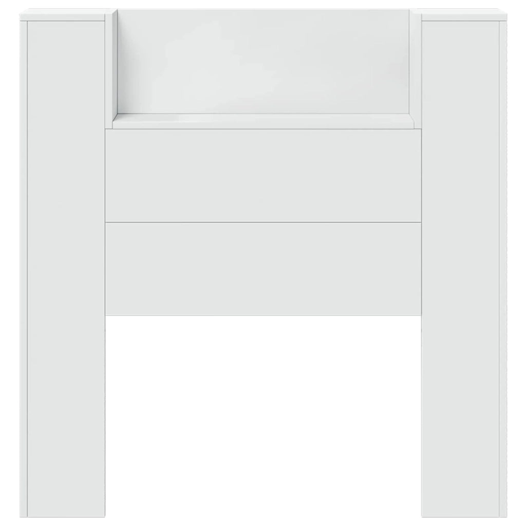 Testiera | Testata Bianco 100 x 16,5 x 103,5 cm Legno multistrato