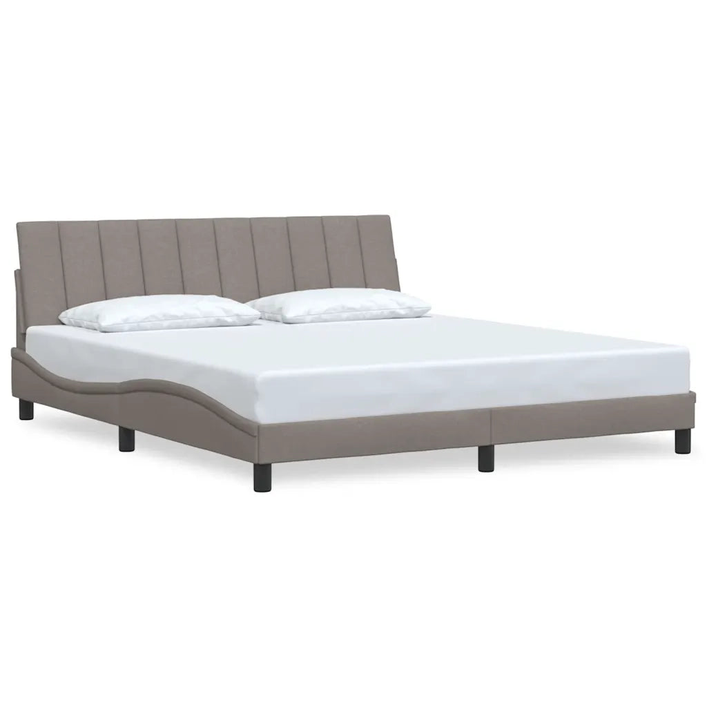 Giroletto senza Materasso Hanko Tortora 180x200 cm in Tessuto