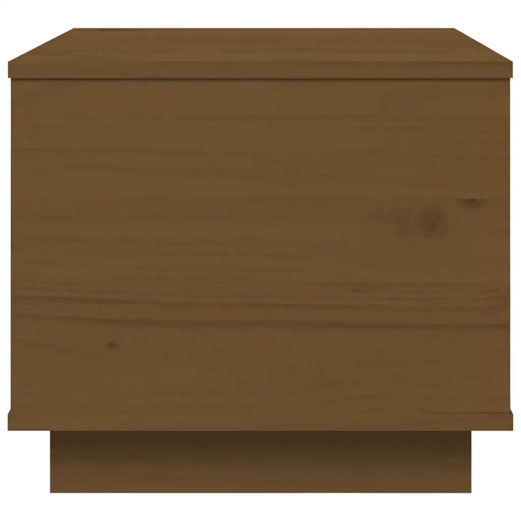 Tavolino da Salotto ambra 40x50x35 cm Legno Massello di Pino 813413