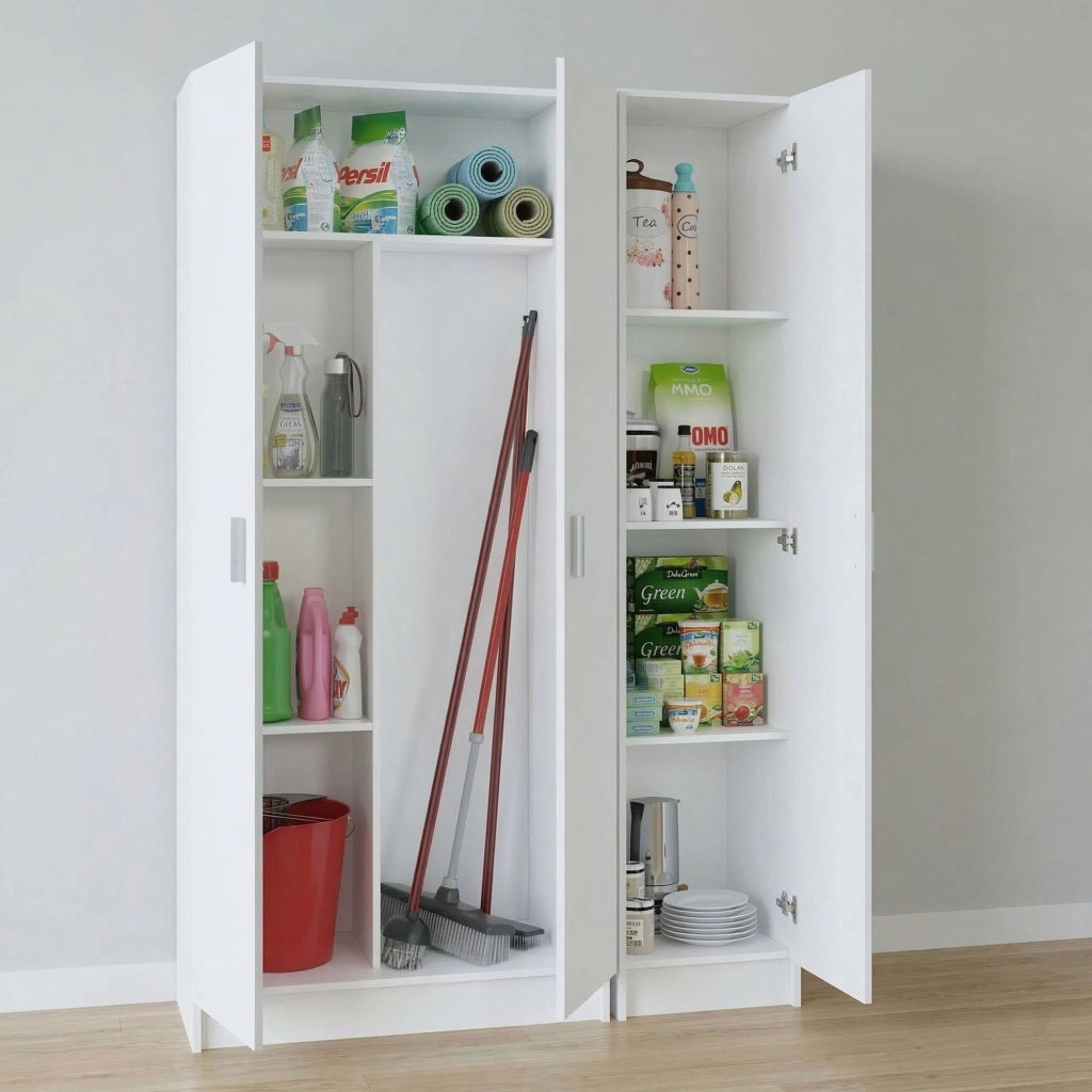 Soave, Armadio Multiuso Grande Modulabile, 110x180h cm Bianco
