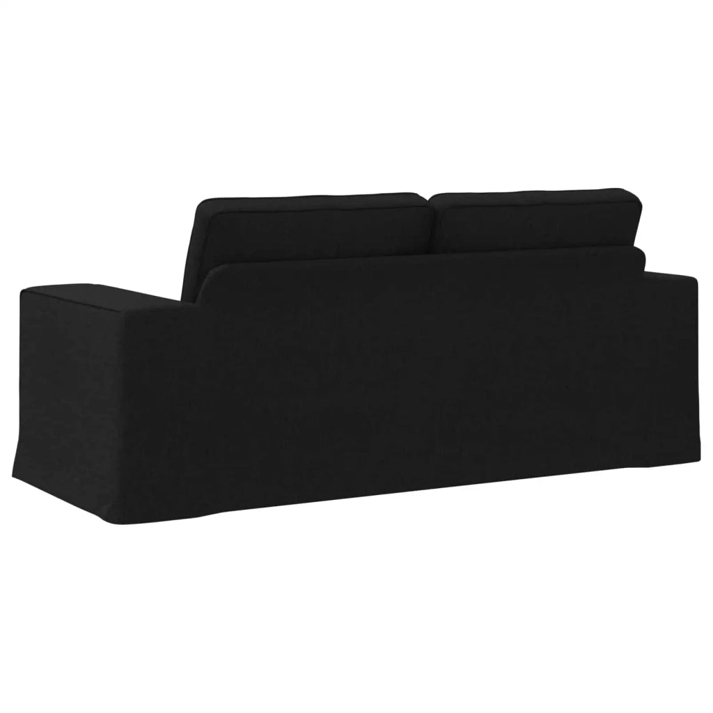 Divano Nero 182 x 80 x 82 cm Tessuto